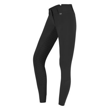 Pantalón de equitación ELT Micro Sport con silicona de talle alto Negro Pantalón de equitación ELT Micro Sport con silicona de talle alto Negro