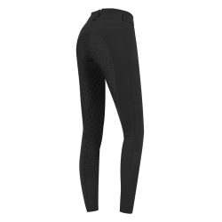 Pantalón de equitación ELT Micro Sport con silicona de talle alto Negro Pantalón de equitación ELT Micro Sport con silicona de talle alto Negro