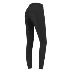 Pantalón de equitación ELT Micro Sport con silicona de talle alto Negro Pantalón de equitación ELT Micro Sport con silicona de talle alto Negro