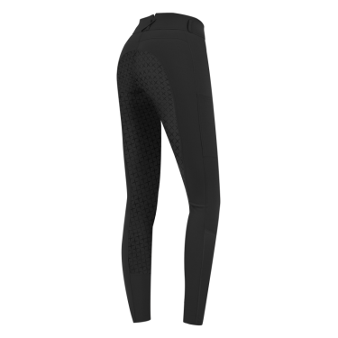Pantalón de equitación ELT Micro Sport con silicona de talle alto Negro Pantalón de equitación ELT Micro Sport con silicona de talle alto Negro