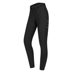 Pantalón de equitación ELT Maja Glam Curved de talle alto Negro