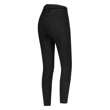 Pantalón de equitación ELT Maja Glam Curved de talle alto Negro
