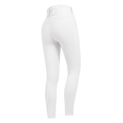 Pantalón de equitación ELT Maja Glam Curved de talle alto Blanco