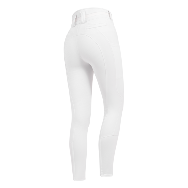 Pantalón de equitación ELT Maja Glam Curved de talle alto Blanco