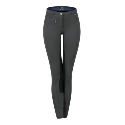 Pantalón de equitación ELT Fun Sport para niño Asfalto / negro Pantalón de equitación ELT Fun Sport para niño Asfalto / negro