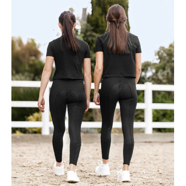 Pantalón de equitación ELT Essential silicona niño Negro Pantalón de equitación ELT Essential silicona niño Negro