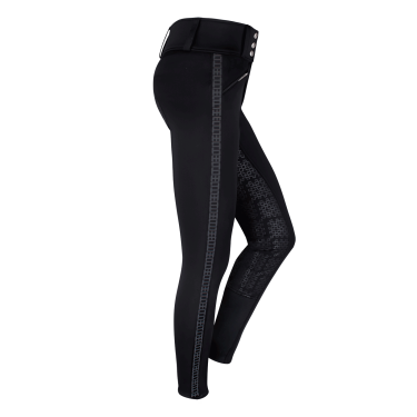 Pantalón de equitación ELT Elisa de talle alto de media temporada Negro