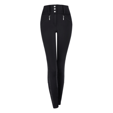 Pantalón de equitación ELT Elisa de talle alto de media temporada Negro
