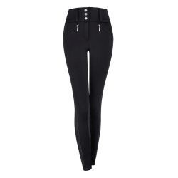 Pantalón de equitación ELT Elisa de talle alto de media temporada Negro