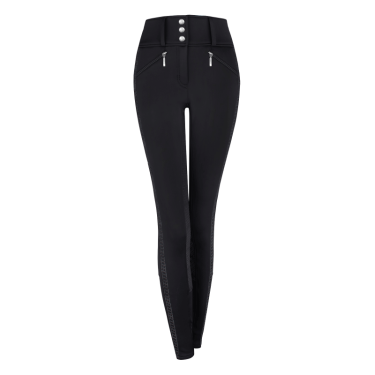 Pantalón de equitación ELT Elisa de talle alto de media temporada Negro