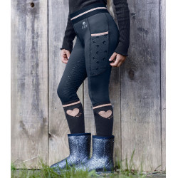 Legging térmico equitación niño con silicona