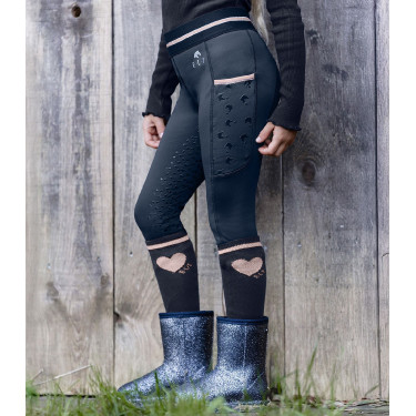 Legging térmico equitación niño con silicona