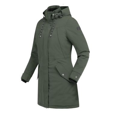 Parka de equitación ELT invierno Performance Ontario Oliva oscuro Kaki