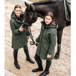 Parka de equitación ELT invierno Performance Ontario Oliva oscuro Kaki