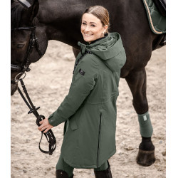 Parka de equitación ELT invierno Performance Ontario Oliva oscuro Kaki