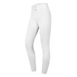 Pantalón de equitación ELT talle alto Essential silicona Blanco