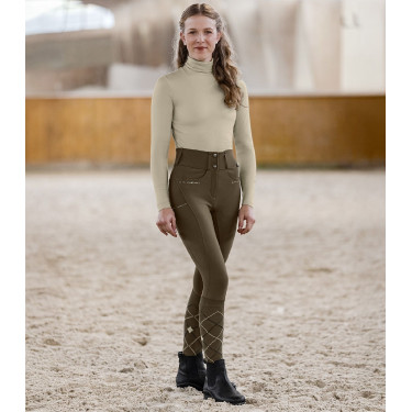 Camiseta equitación mujer ELT con cuello alto