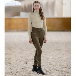 Camiseta equitación mujer ELT con cuello alto