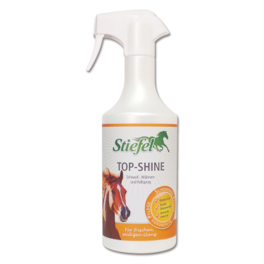 Spray brillo y desenredante equino Top-Shine