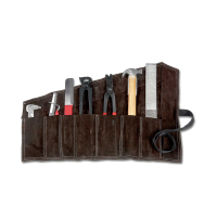 Set de mariscal Waldhausen en estuche de cuero Castaño Marr&amp;amp;amp;oacute;n