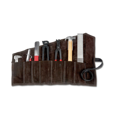 Kit de herrador ecuestre con estuche de cuero