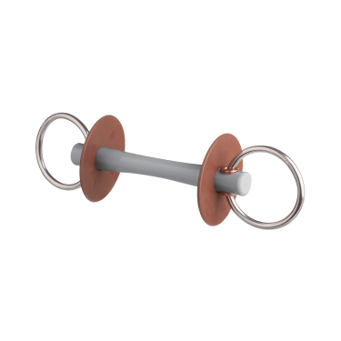 Muserola de filete Beris cañón Comfort anilla 7,5 cm Suave Gris