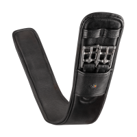Cinchón corto Waldhausen de cuero Contour Negro