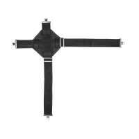 Extensión de cincha cruzada Waldhausen Negro