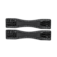 Protectores de espuelas Waldhausen de cuero charolado, el par Cuero negro Protectores de espuelas Waldhausen de cuero charolado, el par Cuero negro