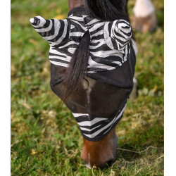 Máscara antimoscas Waldhausen Zebra Negro / blanco