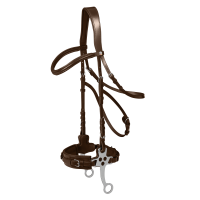Brida hackamore Waldhausen X-Line Castaño Marr&amp;amp;amp;oacute;n
