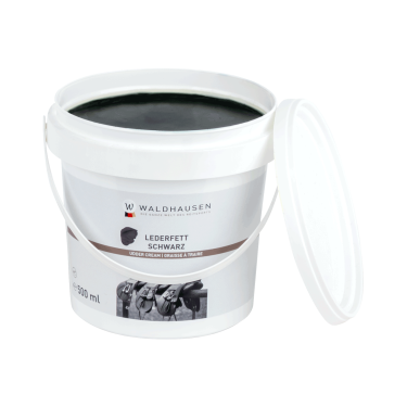 Grasa para cuero Waldhausen negra 500 ml Negro