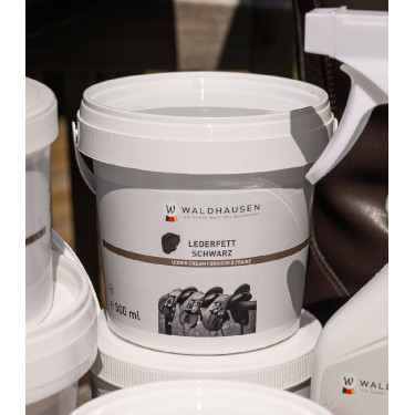 Grasa para cuero Waldhausen negra 500 ml Negro
