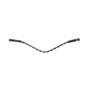 Frontal de equitación negro con strass Waldhausen