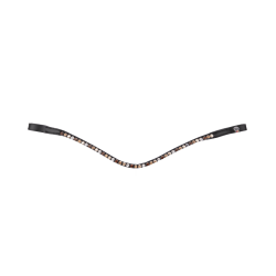 Frontal de equitación negro con strass Waldhausen