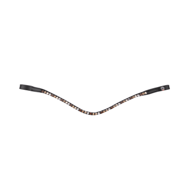 Frontal de equitación negro con strass Waldhausen