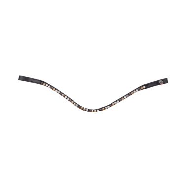 Frontal de equitación negro con strass Waldhausen