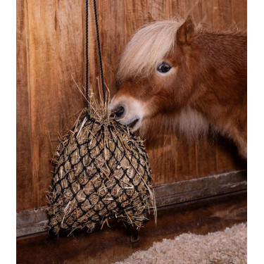 Red de heno Waldhausen shetland SlowFeed Negro