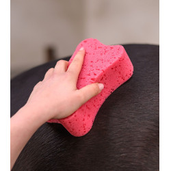 Esponja de limpieza para caballo Waldhausen rosa