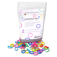Elásticos Waldhausen extragrandes para trenzar multicolor Multicolor