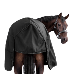 Manta de exterior Waldhausen Nordic High Neck 200 g Negro Manta de exterior Waldhausen Nordic High Neck 200 g Negro