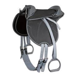 Bardette de equitación Waldhausen para niño Negro / Gris