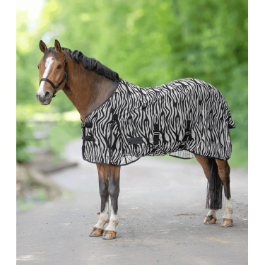 Camisa antimoscas para caballo diseño cebra