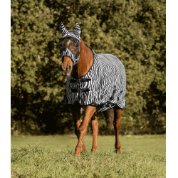 Camisa antimoscas para caballo diseño cebra