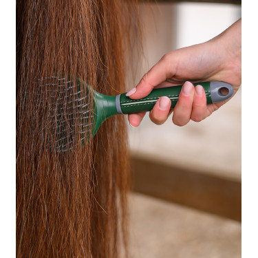 Cepillo para crines Waldhausen Synthetic Verde abeto