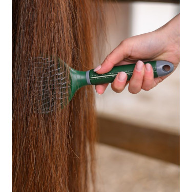 Cepillo para crines Waldhausen Synthetic Verde abeto