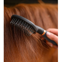Cepillo Waldhausen de cerdas largas con mango de gel Negro / oro rosado