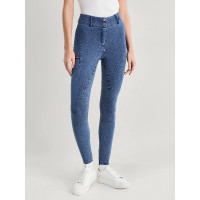 Pantalón Tommy Hilfiger Equestrian Texas Denim full grip mujer Herencia Azul Pantalón Tommy Hilfiger Equestrian Texas Denim full grip mujer Herencia Azul