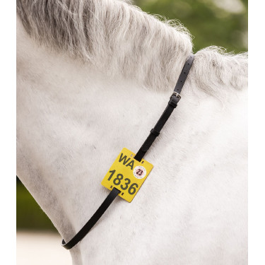 Cuerda Waldhausen placa de equitación Negro
