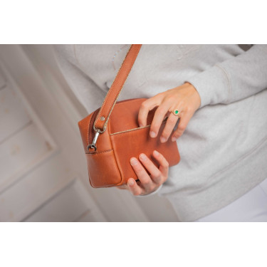 Bolso de cuero ecuestre Pénélope elegante Bolso de cuero ecuestre Pénélope elegante